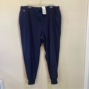 FIGS Men's Tansen Freex Lined Short Jogger Scrub Pants Size XXL/S Navy